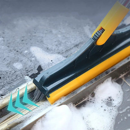 Long Handle Bathroom Floor Brush - Tile Grout & Seam Cleaning Tool