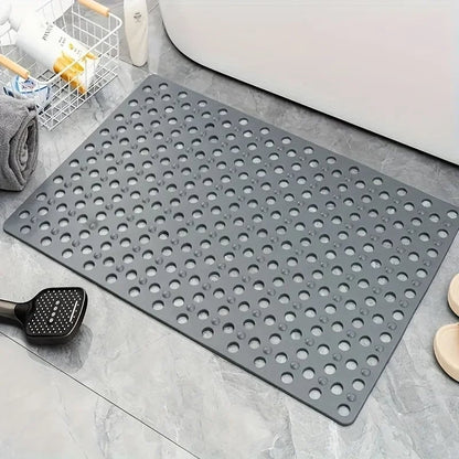 Anti-Slip Shower Mat with Drainage Holes & Massage Points - PVC