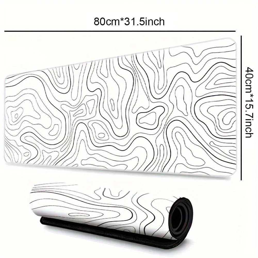 Large Gaming Mouse Pad - Extended Desk Mat with Stitched Edges