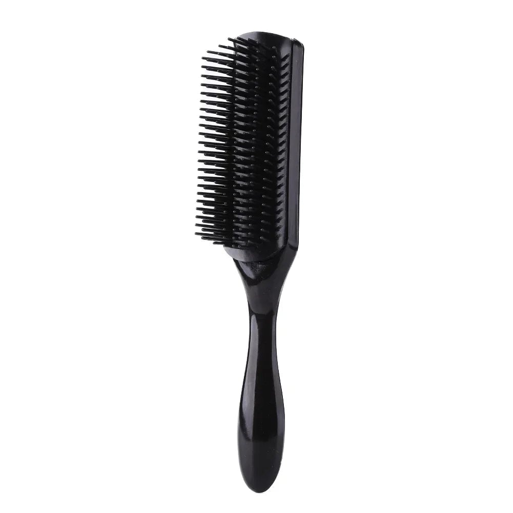 9 Rows Hair Brush Detangling Comb Scalp Massage Straight Curly Hair