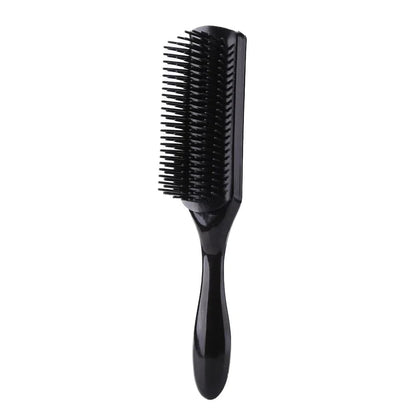 9 Rows Hair Brush Detangling Comb Scalp Massage Straight Curly Hair