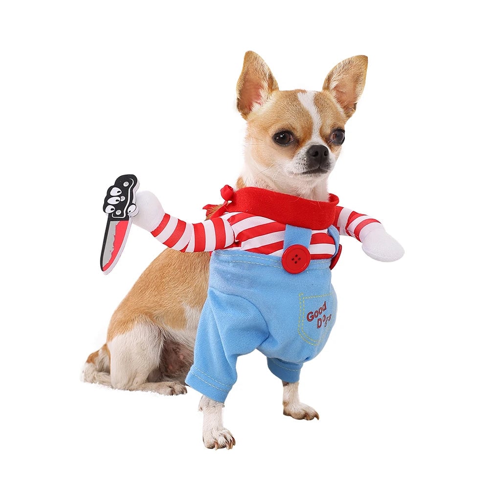 Adjustable Halloween Dog Costume Jumpsuit - Small to Large Sizes