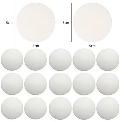 White Silicone Door Handle Bumpers Self Adhesive Wall Guards