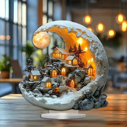 Bohemian Christmas Desktop Decoration - Holiday Bedroom Decor Gift