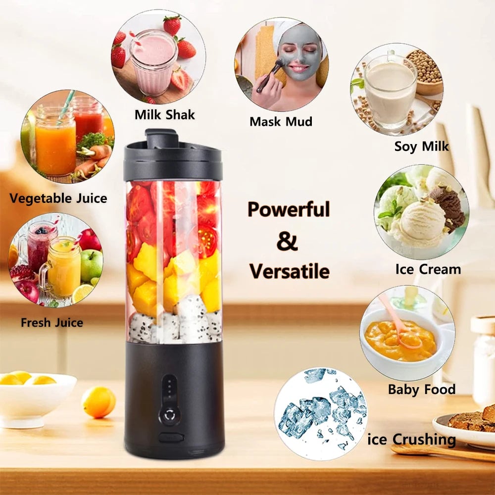 Rechargeable Mini Portable Blender Electric Fruit Juicer Smoothie