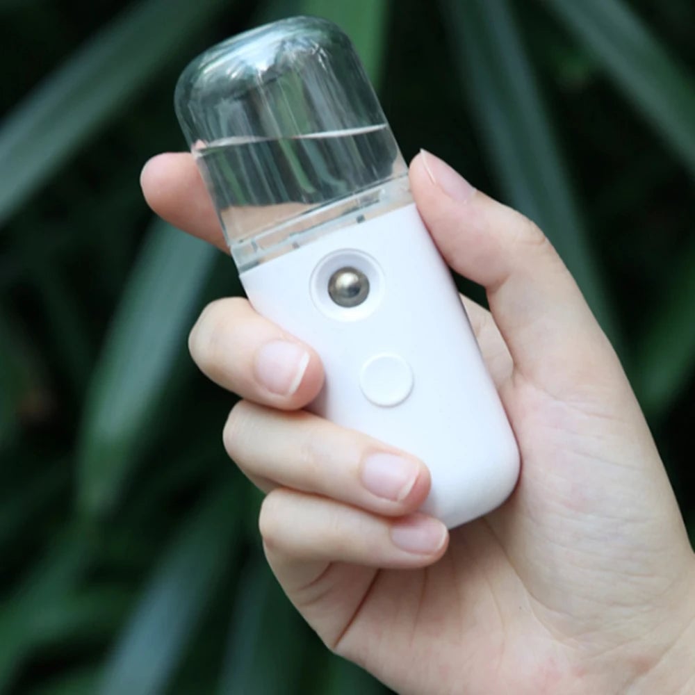 Portable Nano Steam Face Humidifier - USB Rechargeable Beauty Device