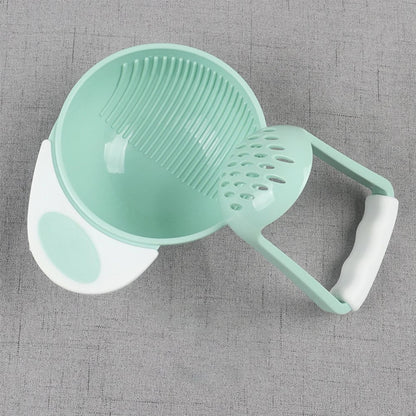 Manual Baby Food Grinder - BPA-Free Fruit Vegetable Processor Tool