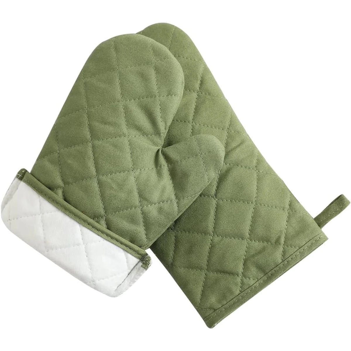 4-Piece Insulated Oven Gloves Set - Heat Resistant Kitchen Gloves