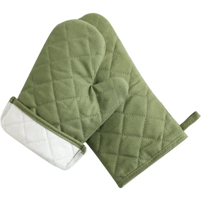 4-Piece Insulated Oven Gloves Set - Heat Resistant Kitchen Gloves