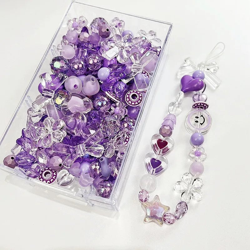 Acrylic Beads 10/30g Heart Bow Flower 8 Styles DIY Jewelry Making
