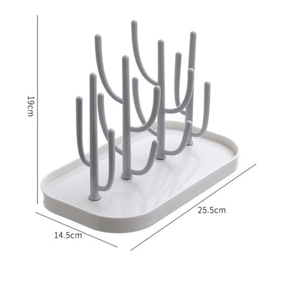 Baby Bottle Drying Rack with Nipple Holder - Multi-Tier Storage