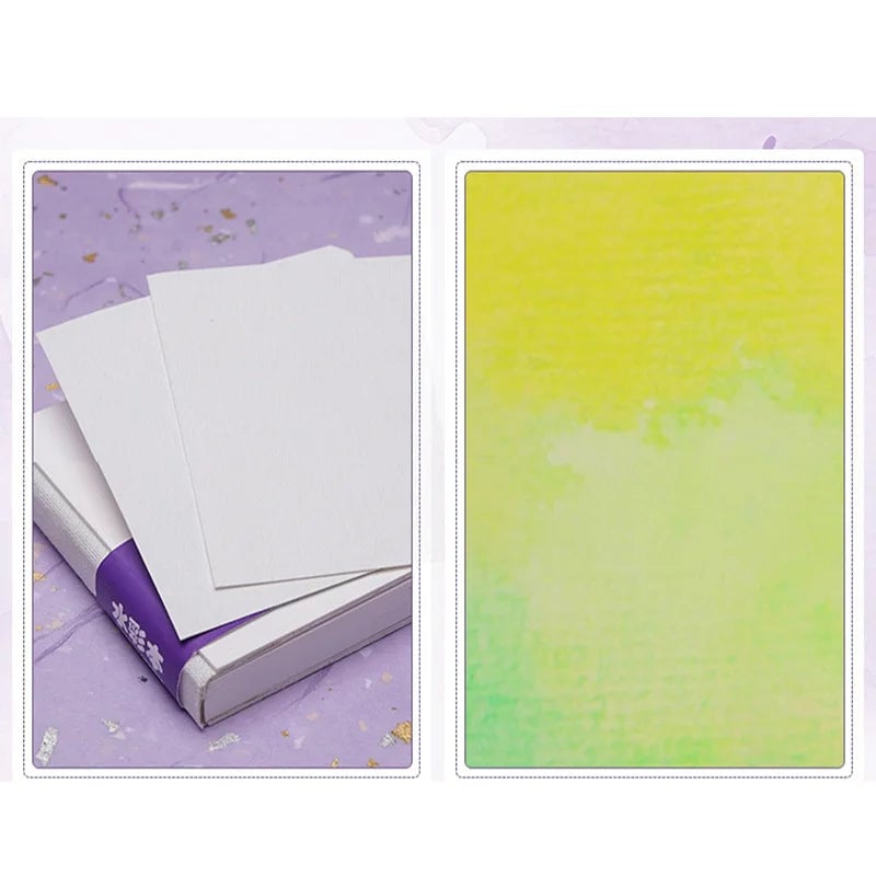 300GSM Watercolor Paper Book 50% Cotton Square Portable Sketch Pad