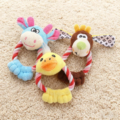 Cotton Rope Pet Toy - Bite Resistant Chew Molar for Dogs & Cats