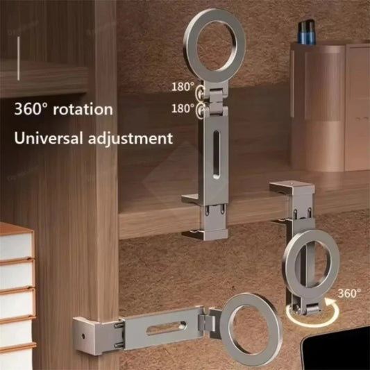 Adjustable Magnetic Phone Holder - Airplane Seat Mount Stand Travel