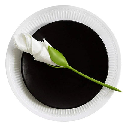 Floral Rose Napkin Folding Kit - DIY Table Setting Holders & Decor