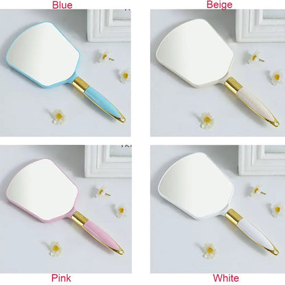HD Vintage Handheld Makeup Mirror with Handle - Professional Vanity