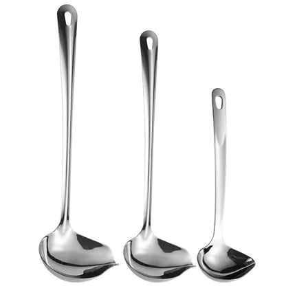 Stainless Steel Duckbill Spoon - Long Handle Sauce Serving Spoon