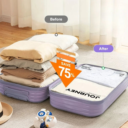 2-Pack Roll Up Compression Bags No Pump Required Travel Storage