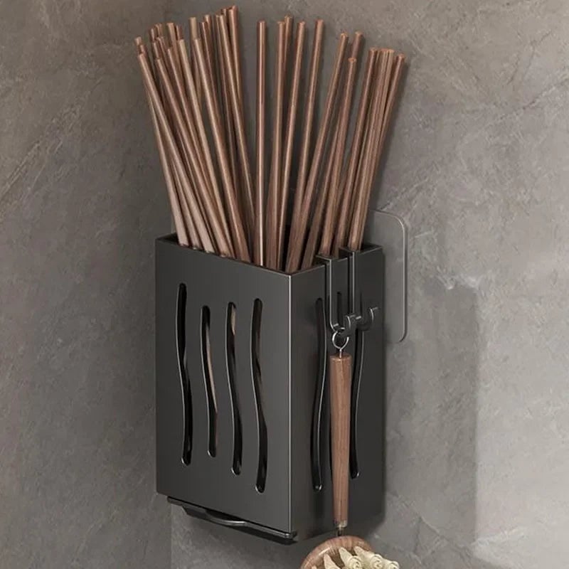 Multifunctional Cutlery Drainer Basket - Spoon Fork Chopsticks Storage
