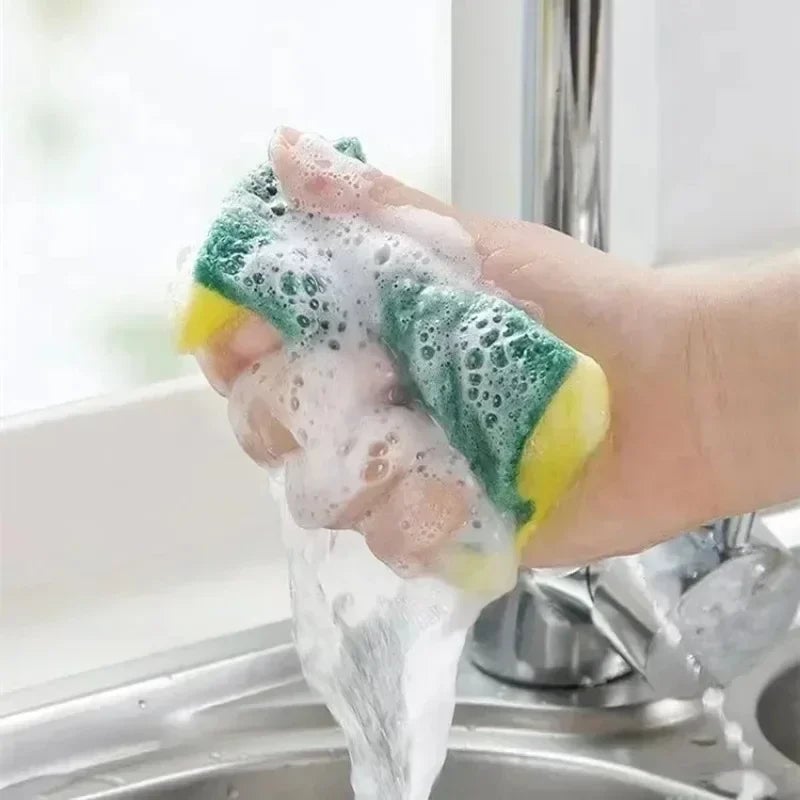 Double-Sided Magic Sponge Cleaning Brush - Rust Remover Kitchen Tool