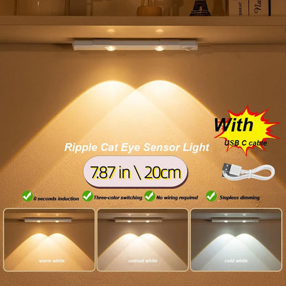 USB Rechargeable LED Motion Sensor Under Cabinet Light Kitchen