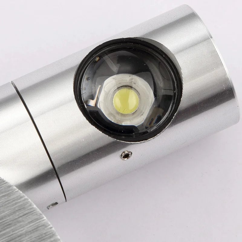 LED Dual-Head Rotatable Aluminum Wall Lamp - Adjustable Spotlight