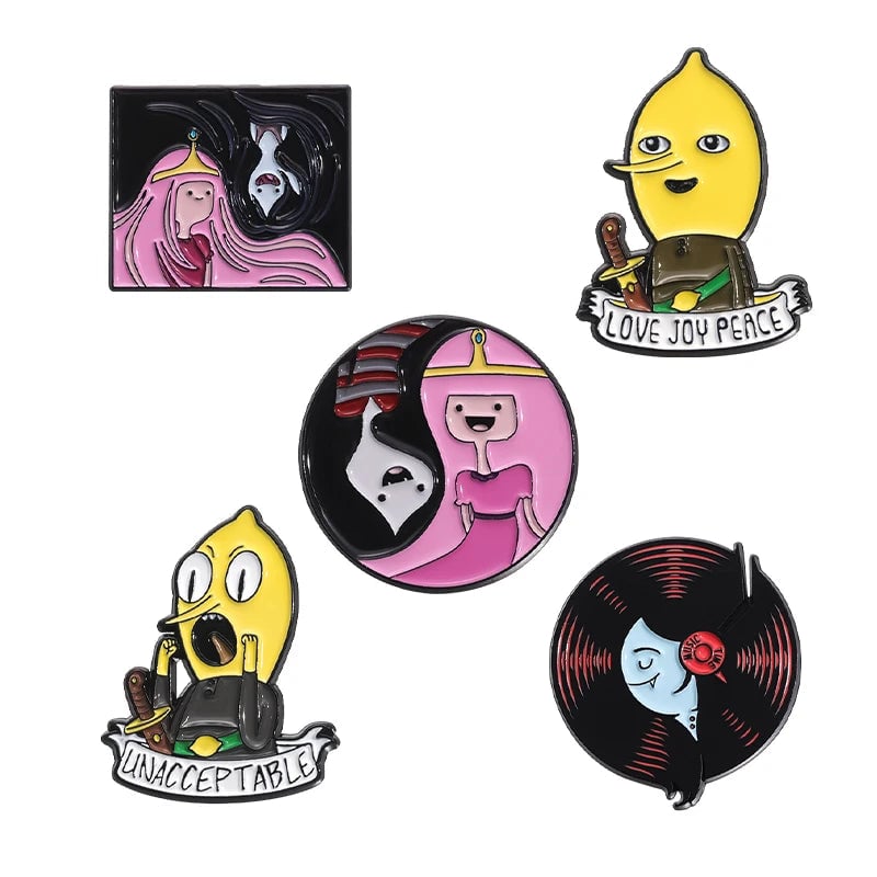 Custom Cartoon Anime Enamel Pins - Cute Character Lapel Badge Set