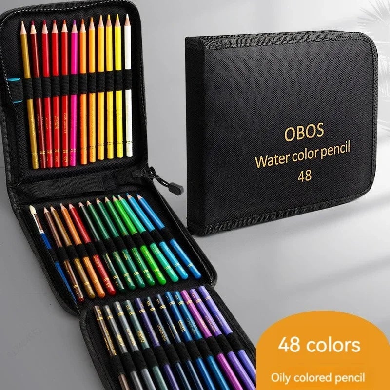 Professional Colored Pencils Set 200/120/72/48 Oil Watercolor Art