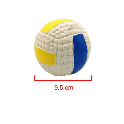 Natural Latex Dog Balls Anti-Bite Squeaky Chew Toys Small Large Dogs