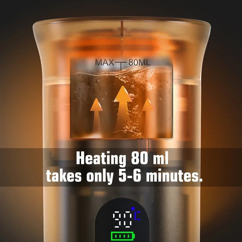 3-in-1 Portable Espresso Machine Digital Display Car Home Coffee Maker