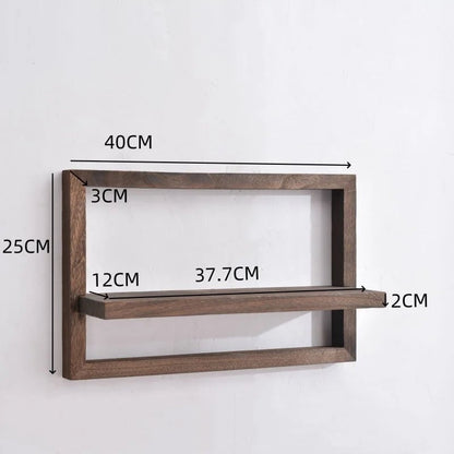 Rustic Wood Floating Wall Shelves - Farmhouse Storage for Bedroom