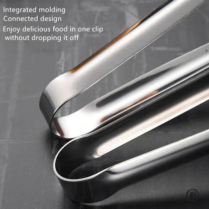 Wide-Tip Stainless Steel Kitchen Tongs - Super Grip Non-Slip Design
