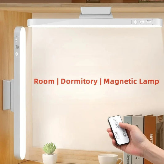 USB Rechargeable LED Desk Lamp - Magnetic Hanging 3-Color Dimmable