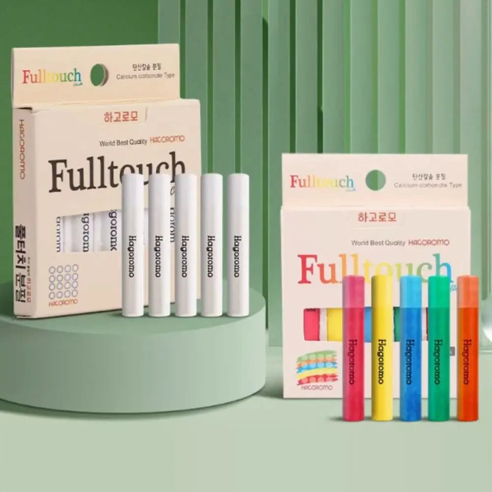 Dust-Free Chalk Sticks White/Multicolor Adjustable Powder Formula