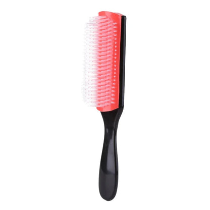 9 Rows Hair Brush Detangling Comb Scalp Massage Straight Curly Hair