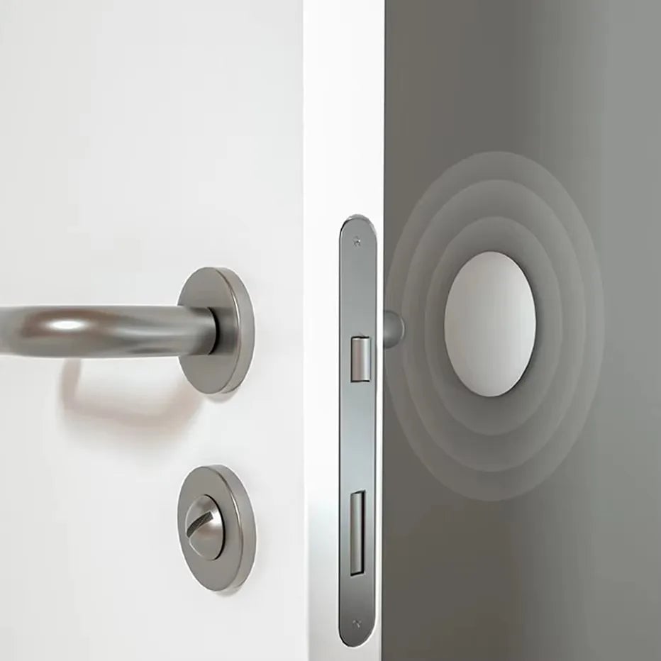 White Silicone Door Handle Bumpers Self Adhesive Wall Guards