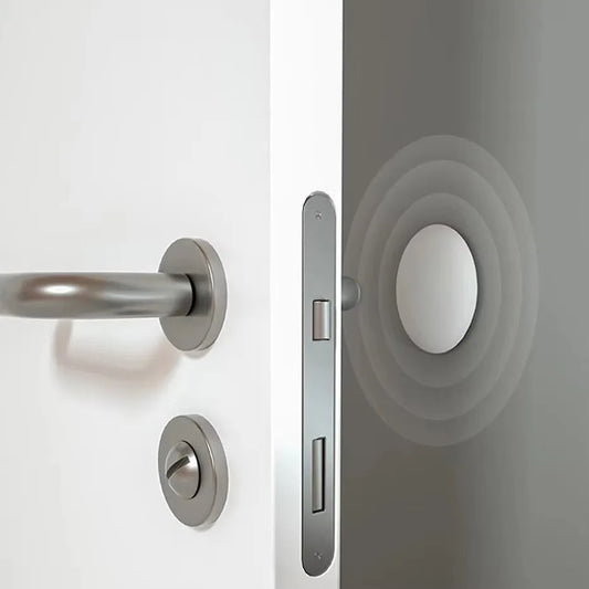 White Silicone Door Handle Bumpers Self Adhesive Wall Guards