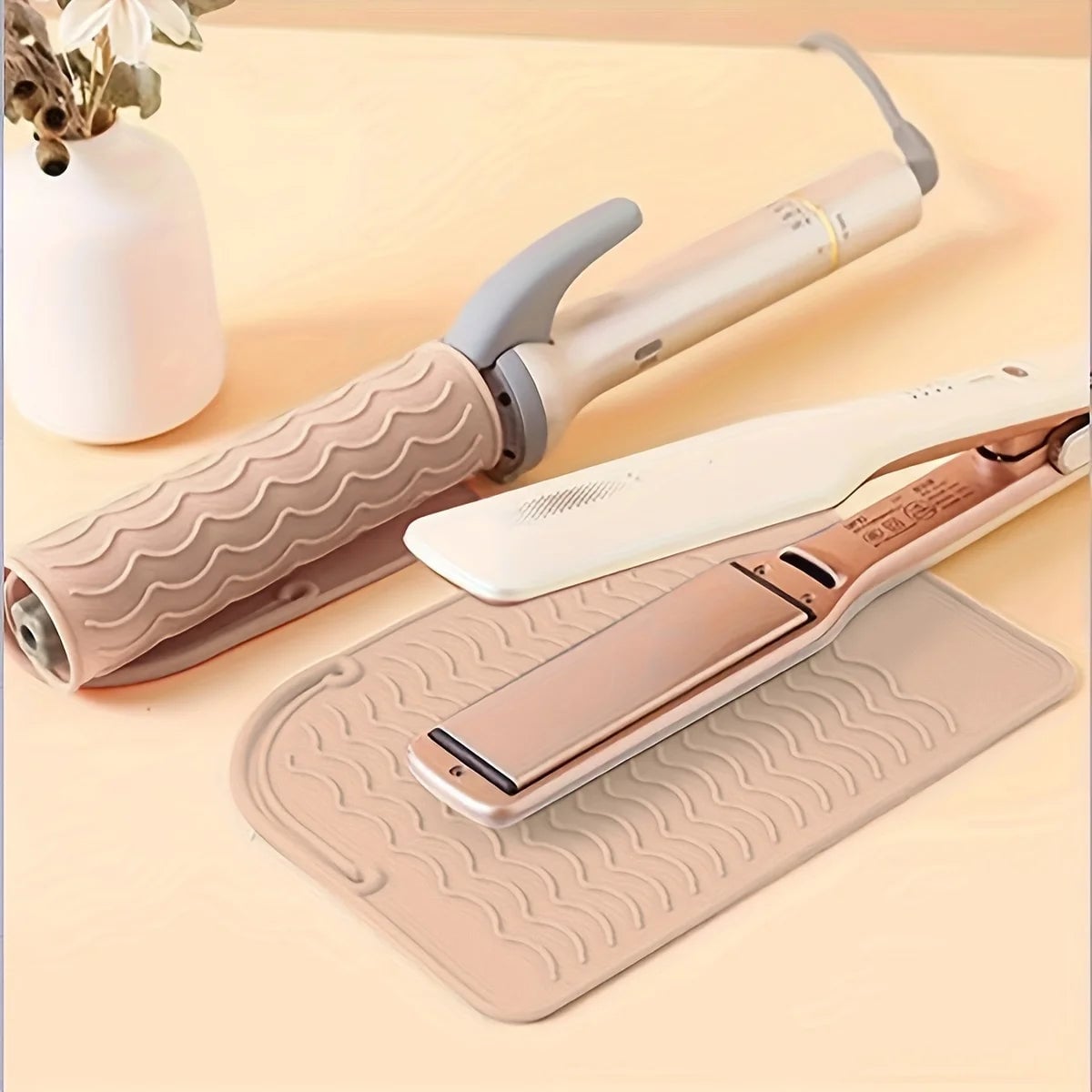 Silicone Heat Resistant Mat for Hair Styling Tools & Hot Irons