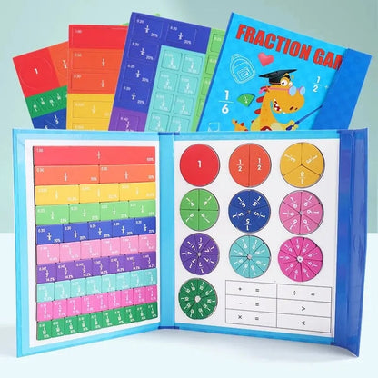 Magnetic Fraction Puzzles - Montessori Math Teaching Aid Educational Toy