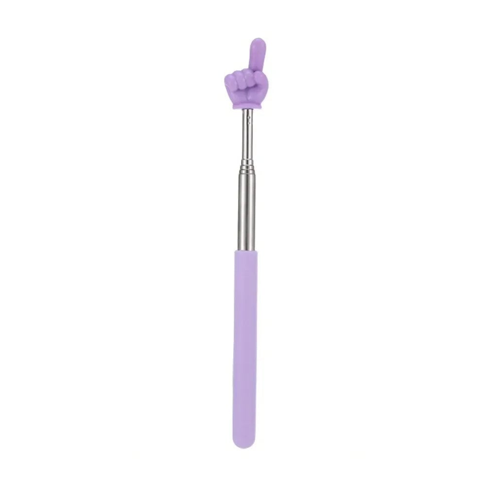 Telescopic Stainless Steel Teaching Pointer Rod - Finger Design Stick