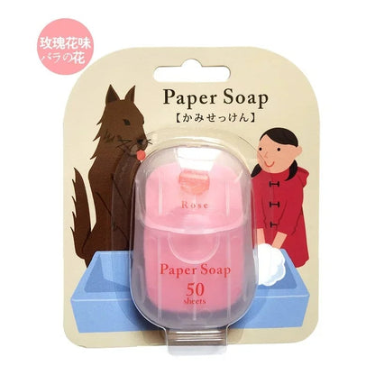Japanese Paper Soap Tablets - 20 Disposable Sheets Travel Size