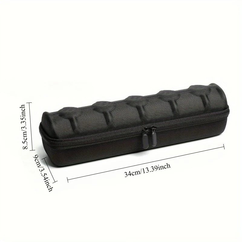 5-Slot Hard Shell Watch Case Travel Organizer Black with Pillows