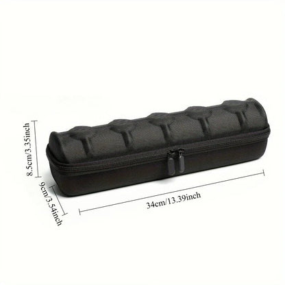 5-Slot Hard Shell Watch Case Travel Organizer Black with Pillows