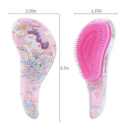 Anti Static Massage Unicorn Hair Brush - Tangle Detangle