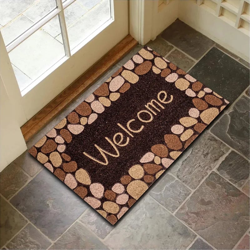 Diatom Mud Non-Slip Door Mat - Super Absorbent Geometric Bathroom Rug