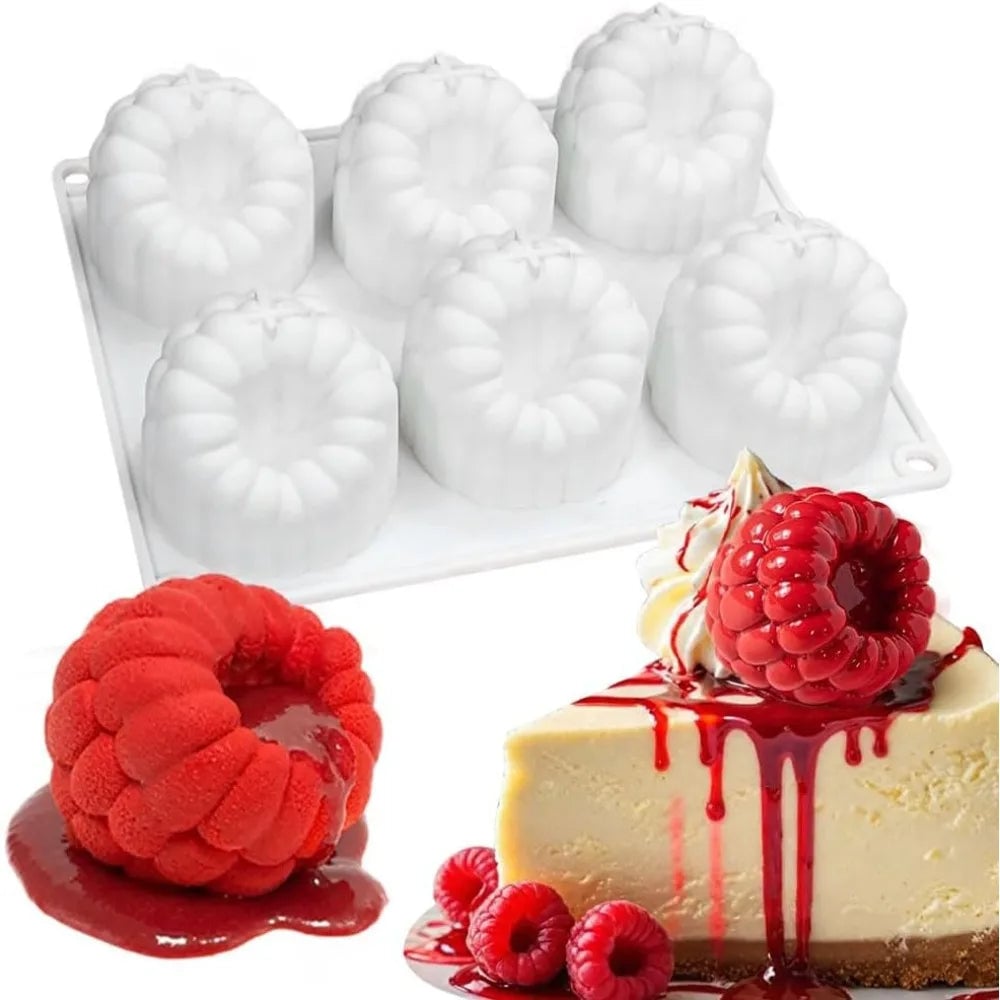 Silicone Mousse Cake Mold - Multi-Fruit Design Baking Tool