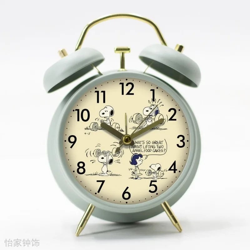 Silent Snoopy Cartoon Alarm Clock - Student Desktop Timepiece Gift