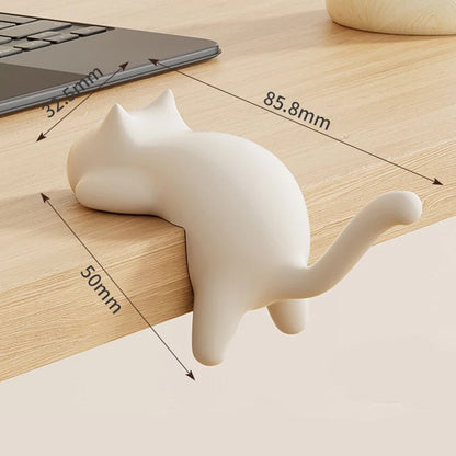 Cat Shaped No Trace Wall Hooks - Damage-Free Adhesive Mount Clips