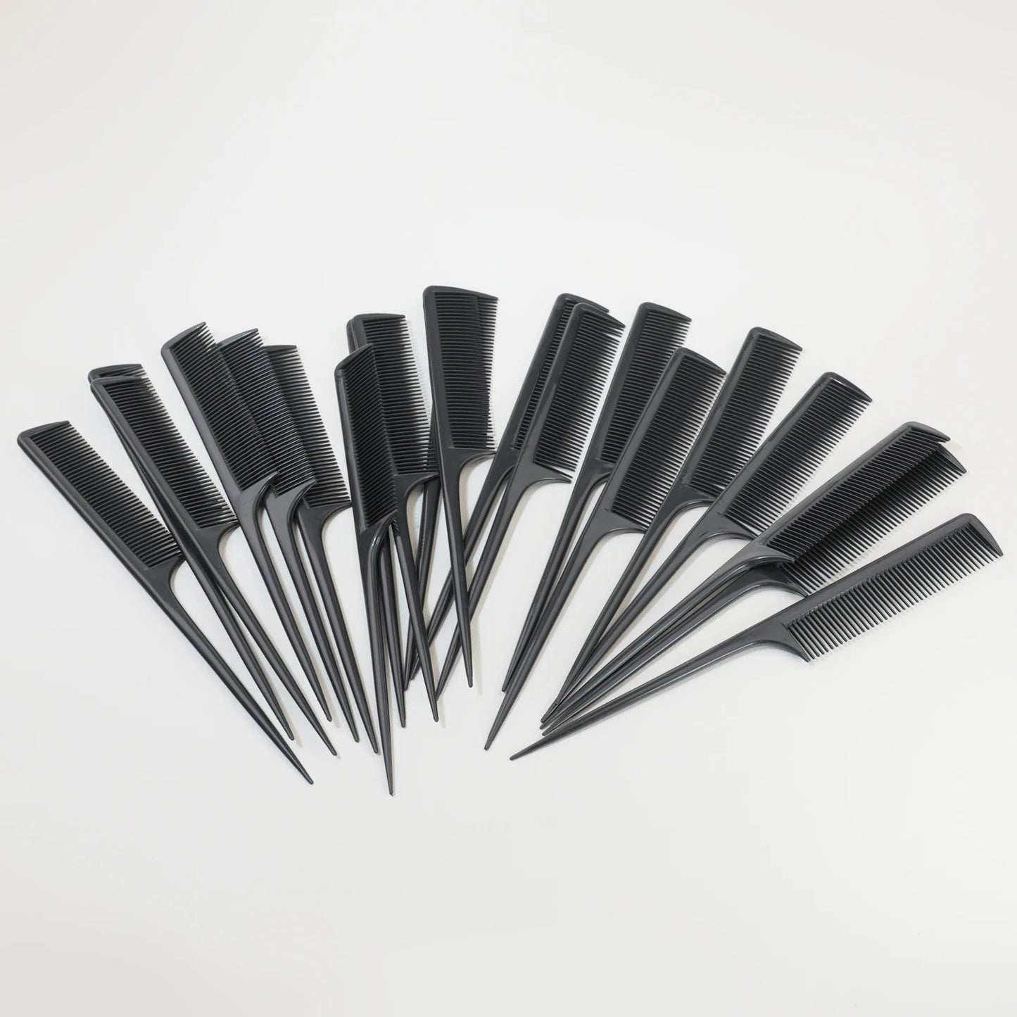Anti-Static Hair Dye Brushes with Pointed Tail Combs 20 Pack Pro
