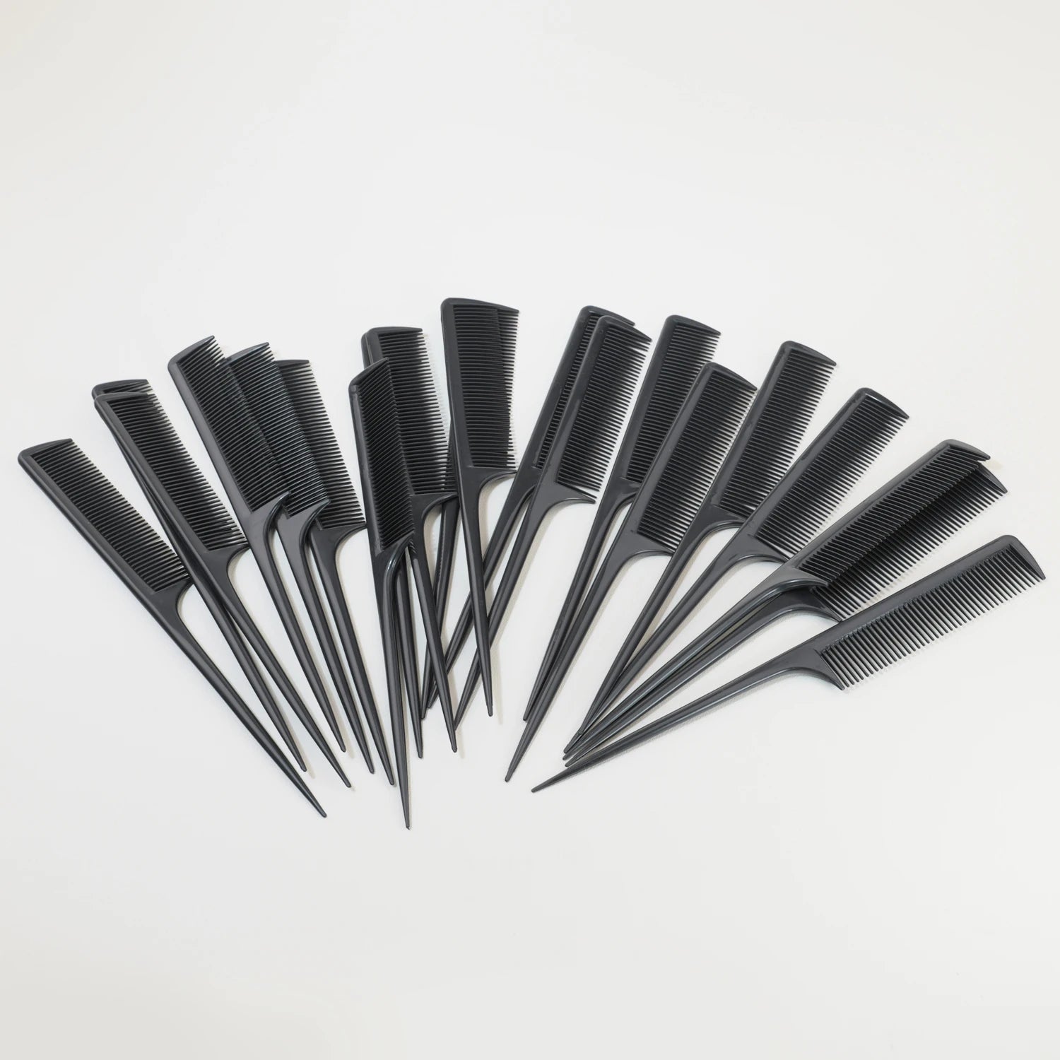 Anti-Static Hair Dye Brushes with Pointed Tail Combs 20 Pack Pro